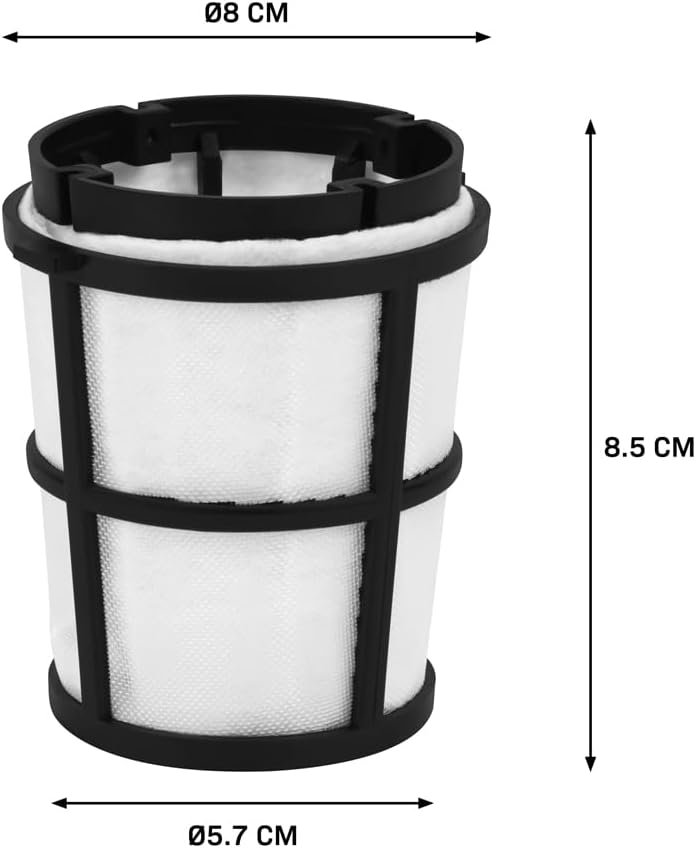 VONROC VC815AA Filter für den Handstaubsauger VC503DC – 8 x 5,7 x 8,5 cm – Grau