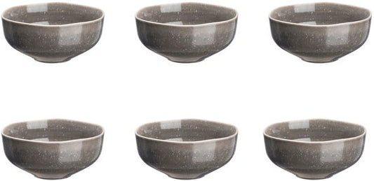 Schale STELLAR Ø14cm - 6 Stück - Betongrau