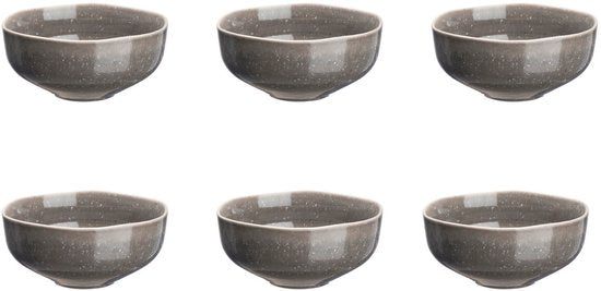 Schale STELLAR Ø14cm - 6 Stück - Betongrau