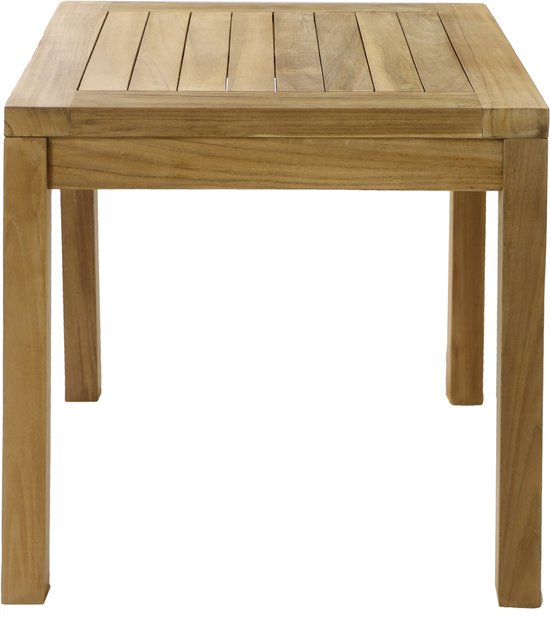 AXI August Beistelltisch aus Teakholz, braun – Kleiner Gartentisch aus Holz – Quadratisch – 50 x 50 x 45 cm – 100 % Teakholz – Für Garten, Terrasse und Balkon