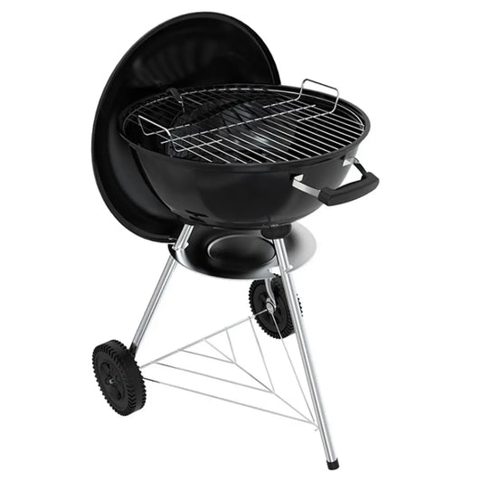 Huacan Holzkohlegrill – Großformat – Tragbarer Außengrill – Verstärkte Konstruktion – Schwarz