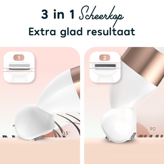 Wellshave 5 in 1 Ladyshaves für Frauen - Rasierer für Frauen - Epilady - Bikini Trimmer Damen - Trimmer für Frauen & Damen