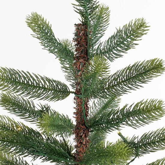 Black Box Trees Nagoya Kunstweihnachtsbaum mit Beleuchtung H120 x Ø60 cm – Weihnachtsbaum für den Innenbereich – Kunstbaum mit 212 PE-Tannenzweigen – Schlankes Modell Ø60 cm – Grün
