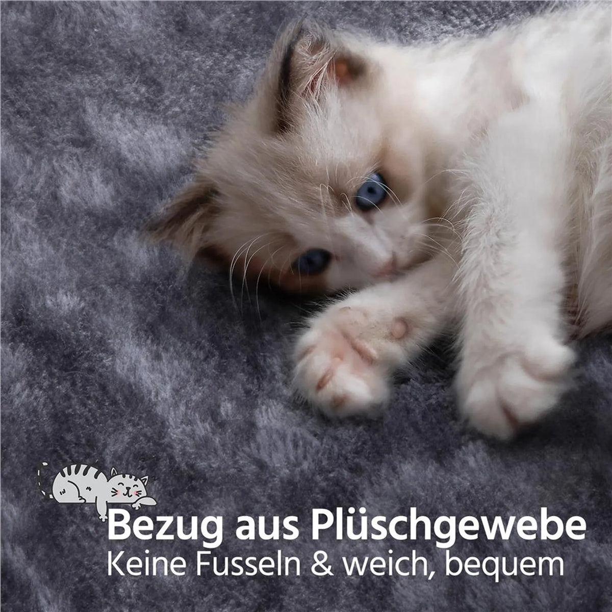 Yaheetech Katzenpfosten XXL mit 2 Aussichtsplattformen - Ausgestattet mit 2 Katzenlöchern und Hängematte und 7 Sisalpfosten - Für Haushalte mit mehreren Katzen - Dunkelgrauer Plüsch und Sisal - 55,5 x 45,5 x 170 cm