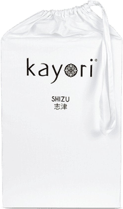 Kayori Shizu Topper Spannbetttuch Jersey - 180x200-220cm - Matratzenstärke 12 cm - Bio-Baumwolle - Weiß