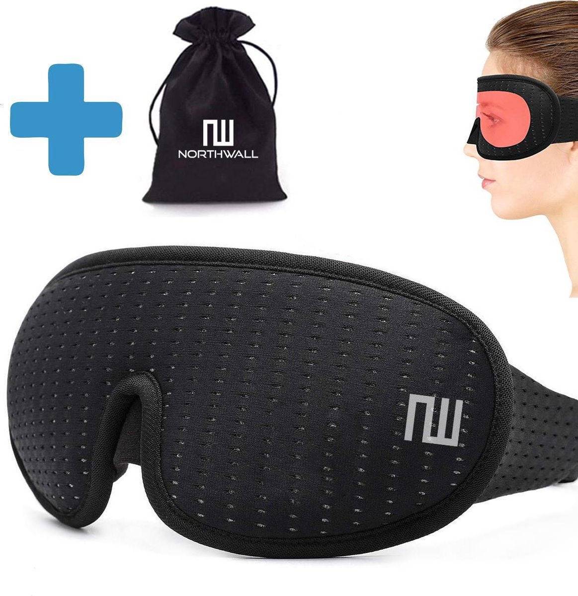 Schlafmaske 100% Blackout mit Aufbewahrungstasche