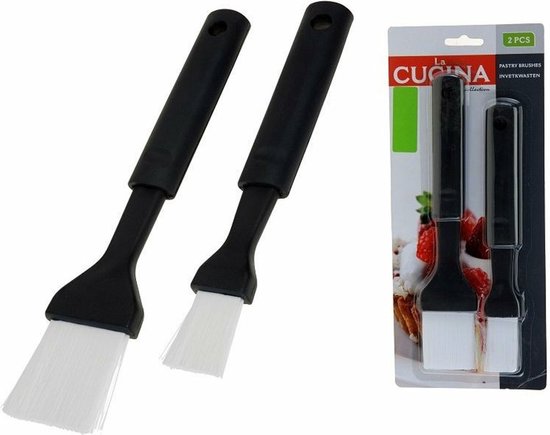 La Cucina Backpinsel/Grillpinsel – 2er-Set – Marinadenpinsel