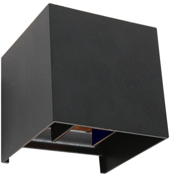 Wandleuchte Muro 3098ZW Schwarz – Modern – Kunststoff, Metall – Kompakte Abmessungen 11 x 11 x 11 cm – Steinhauer