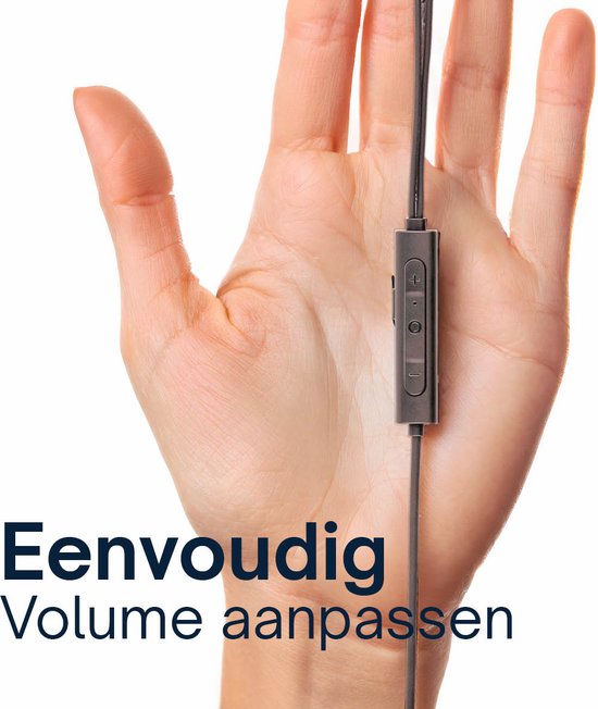 Grundig Earbuds mit Kabel USB C - In-Ear Earbuds mit Kabel 120cm - Ohrhörer mit Mikrofon - Geeignet für iPhone, Samsung und Tablet - Aktive Geräuschunterdrückung - Schwarz