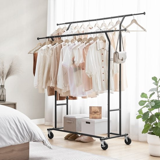 O'DADDY - Kleiderständer - auf Rollen - Metall - Schwarz