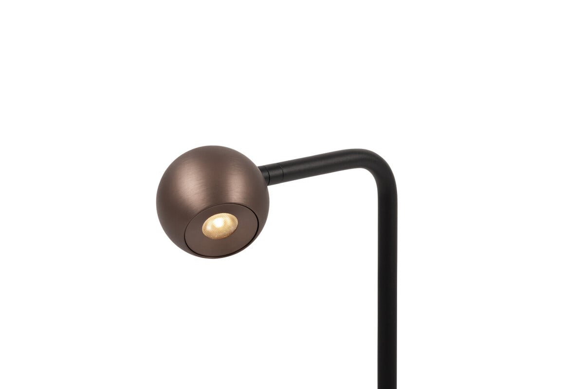 Lucide Montana Stehlampe – LED – dimmbar – Kaffee