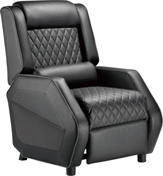 VDD – Gaming-Stuhl – Sessel – Gaming-Stuhl – Gaming-Stuhl mit Fußstütze – Gaming-Stuhl in Schwarz