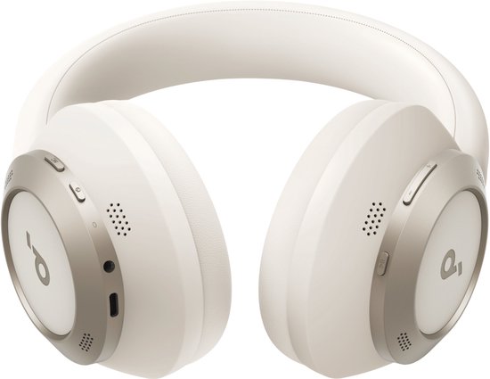 soundcore by Anker Space One Pro Kabellose Over-Ear-Kopfhörer, Weiß – Kopfhörer – Aktive Geräuschunterdrückung, Multipoint-Verbindung, 60 Stunden Akkulaufzeit, Bluetooth 5.3, LDAC, Hi-Res-zertifiziert, kompakt zusammenklappbar