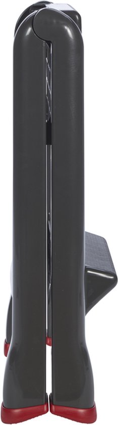 Curver Klappbare Trittleiter – 49,5 x 17,2 x 64 cm – Anthrazit/Rot