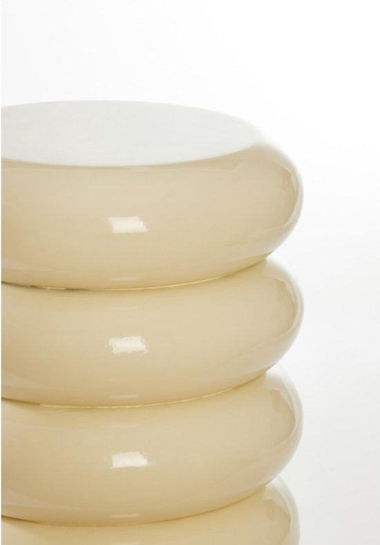 Light & Living Beistelltisch Mirogi - Creme - Ø30cm - Modern