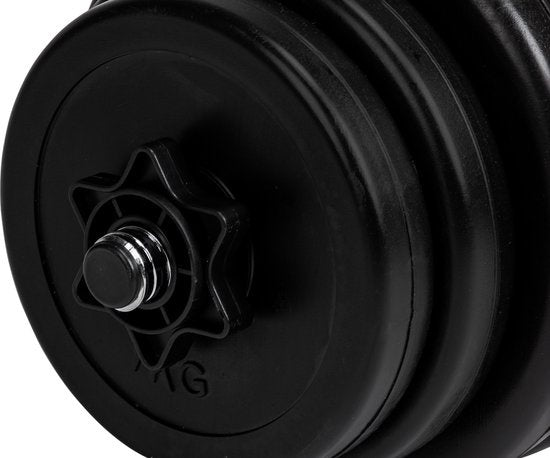 VirtuFit Verstellbares Hantelset - Kurzhantelgewichte - 2 Vinylhanteln 14kg - 28kg