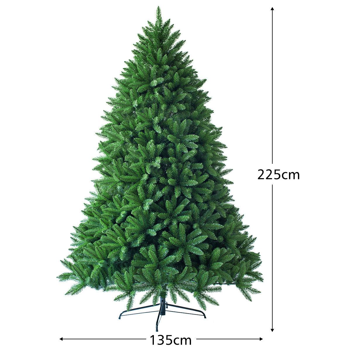 Künstlicher Weihnachtsbaum Coast - PVC-Nadeln - 225 cm - Grün