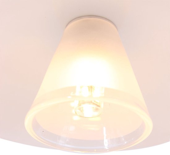 Tischlampe „Tallerken“ 2657ST – Stahl/Weiß – Modernes Design – Inklusive LED-Leuchtmittel – Steinhauer