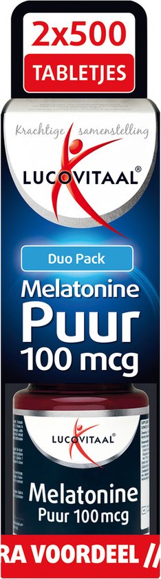 Lucovitaal Melatonin Pur 100 mcg Nahrungsergänzungsmittel – 2 x 500 Tabletten