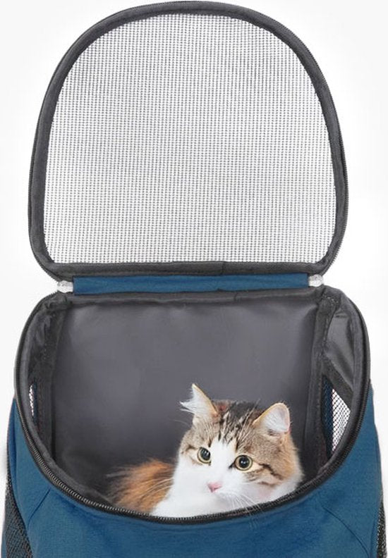 Ceruzo Hunde-Rucksack - Katzen-Rucksack - Max 10 kg- Reisetasche-Tasche -26x33x40cm - Petrol