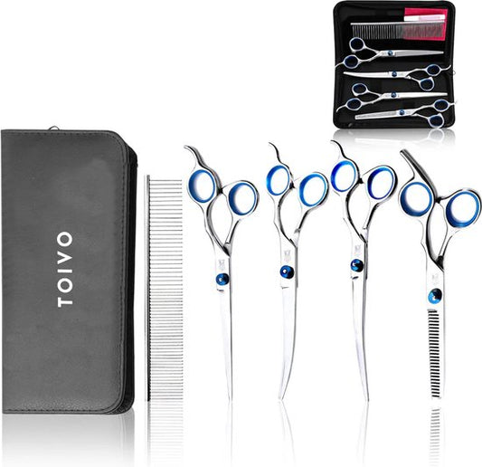 Toivo Schere für Tiere Komplettset - silber