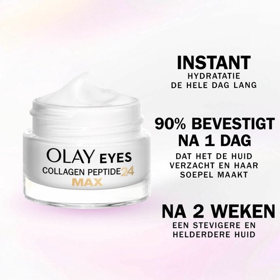Olay Kollagenpeptid 24 Max – Augencreme – Mit Kollagenpeptid und Niacinamid – Parfümfrei – 15 ml
