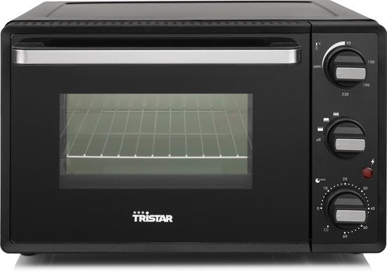 Tristar Freistehender Kompaktbackofen OV-3620 - 19 Liter Backofen - 1300 Watt - Ober- und Unterhitze - Schwarz