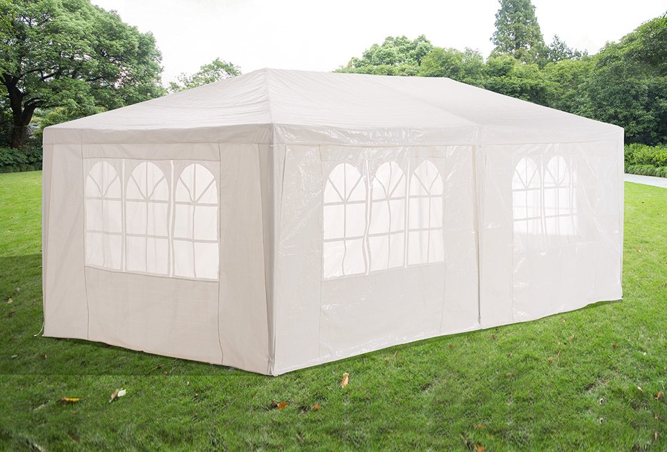 Hortensus Wasserabweisendes Partyzelt - Weiß - 3x6m