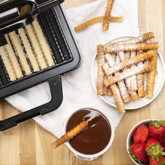 Tristar Waffeleisen – WF-1171 – 1000 W – 15 Waffel-Pommes – Antihaftbeschichtung – PFAS-frei