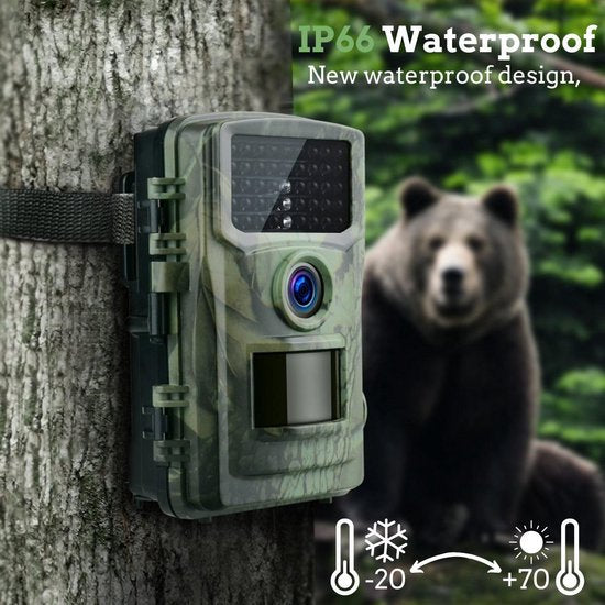 CAMUX Professional Wildlife Kamera 16MP mit Nachtsicht - Wildlife Kamera - Inkl. 32GB SD Karte