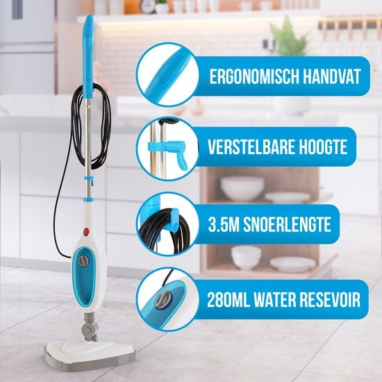 Strex - 12 in 1 Dampfreiniger & Händetrockner - Dampfreinigungsmaschine - für harte/weiche Oberflächen