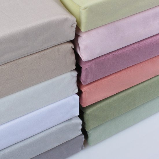 DoubleDry Spannbetttuch 90x200 cm - 100% natürliche Baumwolle - weich und atmungsaktiv - rundes Gummiband - OEKO-TEX & BSCI - Weiß