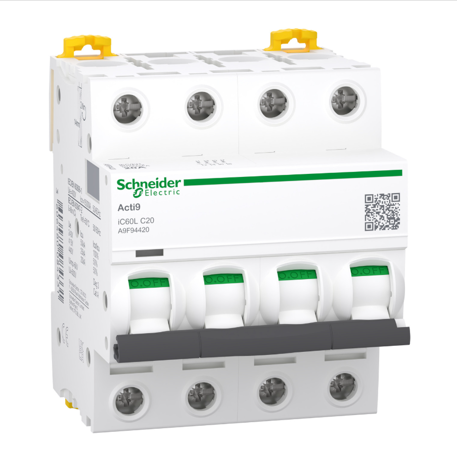 Schneider Electric iC60L C 4P 20A 15KA Fehlerstrom-Schutzschalter