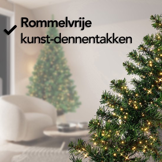 Nordlandia Girlande mit Lichtern - Timer - Weihnachtsdekoration - 270 cm - Weihnachtsgirlande - Weihnachtsdekoration - 35 LED - Stecker