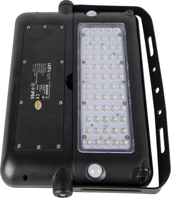 LED's Light Solar LED-Flutlicht mit Bewegungssensor - 3 Positionen - Kabellos - 1080 Lumen - Schwarz