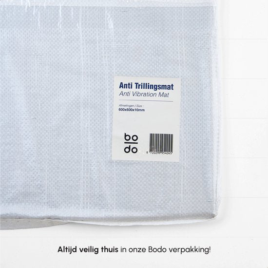 Bodo® Anti-Vibrationsmatte Waschmaschine und Trockner - 60x60x1,2cm