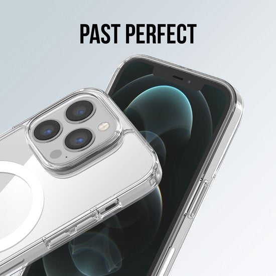 Podec Magsafe Case Passend für iPhone 12 Pro Max - Mit 3x Bildschirmschutz + 3x Kameraschutz - Magnetisch mit Ring Transparent - Handytasche Transparentes Case
