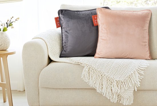 Home&Comfort - Kabelloses Wärmekissen - Velvet Grey - Wiederaufladbar