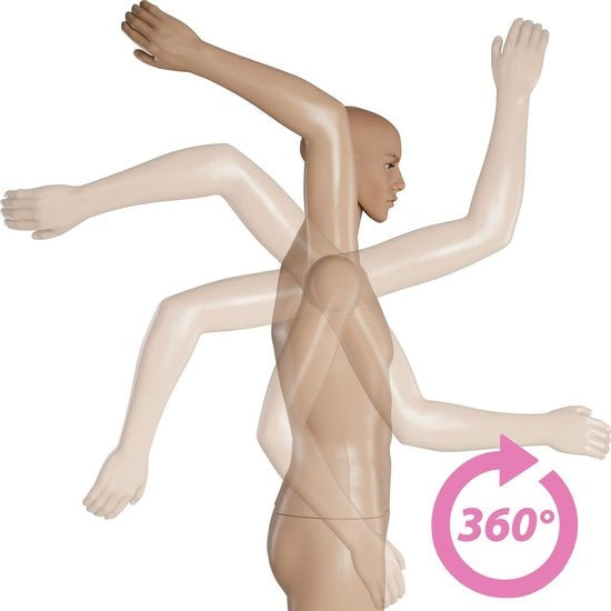 tectake - Schaufensterpuppe Schaufensterpuppe Modell "Herren" - zerlegbar - 402662