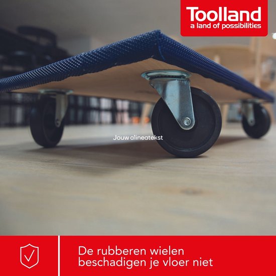 Toolland Möbelroller, mit 4 Lenkrollen, Tragkraft bis zu 400 kg, blau