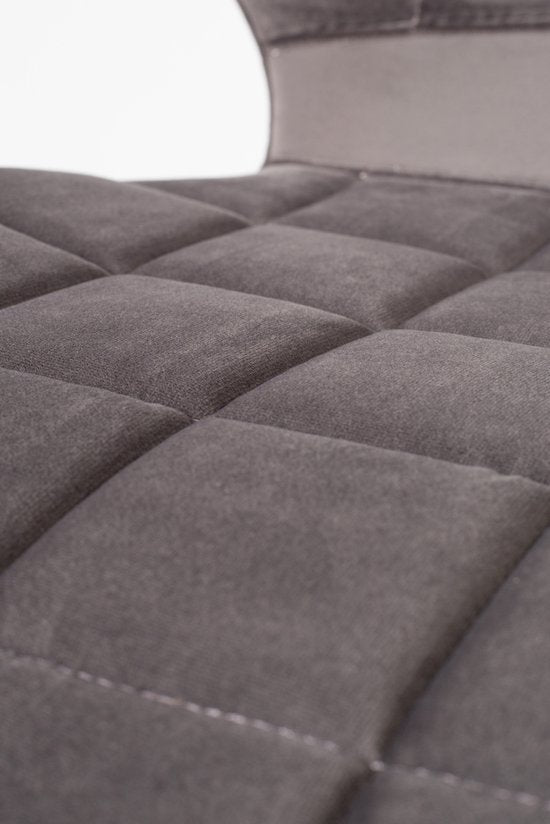 Zuiver OMG Velvet Esszimmerstühle Grau – 2er-Set