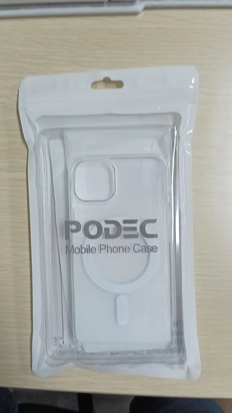Podec Magsafe-Hülle, passend für das iPhone 12 Mini – mit 3x Displayschutzfolie + 3x Kameraschutz – magnetisch mit Ring, durchsichtig – transparente Handyhülle