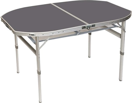 Bo-Camp - Tisch - Oval - Koffermodell - 120x80 cm