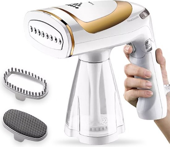 TibaGoods Luxury Clothes Steamer - 1600w - 250ml - Weiß