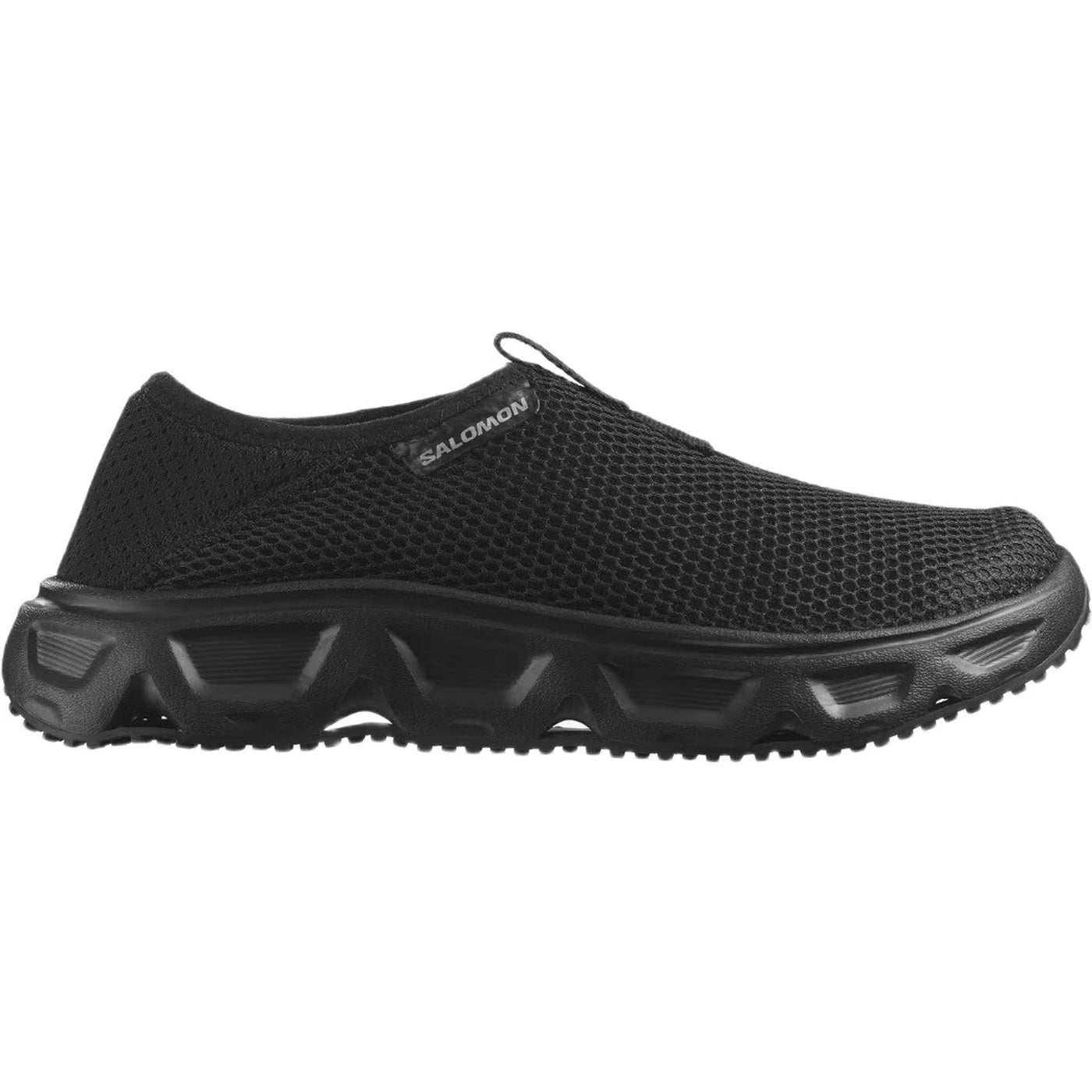 Salomon Reelax Moc 6.0 Erholungsschuhe für Damen – Schwarz – Slipper mit umklappbarem Fersenbereich – atmungsaktives Mesh – Größe 37 1/3