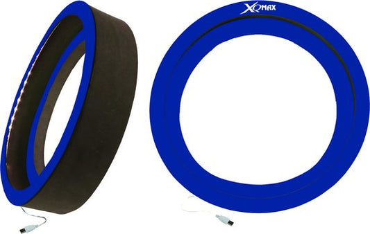 XQ Max Dartscheibe mit LED-Beleuchtung, blau