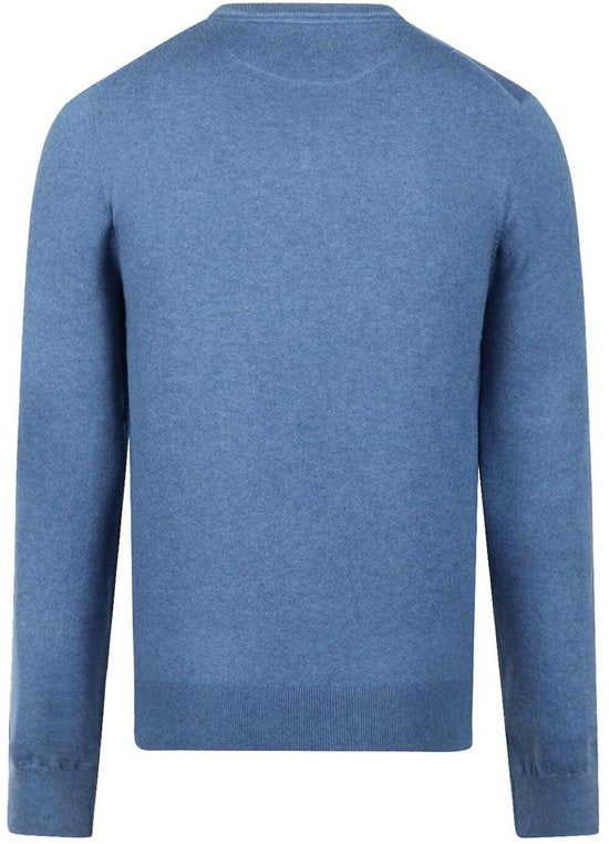 McGregor Pullover aus Merinowolle mit V-Ausschnitt, Vintage-Blau – Größe 3XL – Herren – Pullover