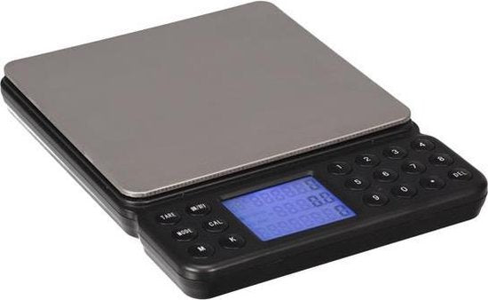 Perel Präzisionswaage, digital, 0,1 g bis 2 kg, Tarafunktion, automatische Abschaltung, hintergrundbeleuchtetes LCD-Display