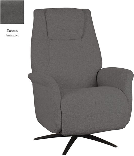 LABEL51 Stockholm Sessel - Grau - Stoff - Einheitsgröße - - - drehbar - mit Armlehnen