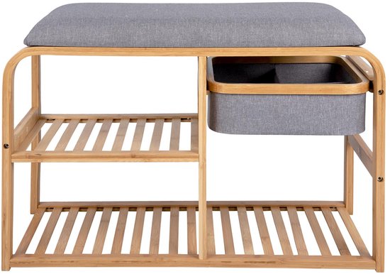Leitmotiv Bank Dure - Braun - 69,5x30x45 cm - Modern, Skandinavisch